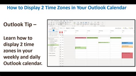 outlook time zone .